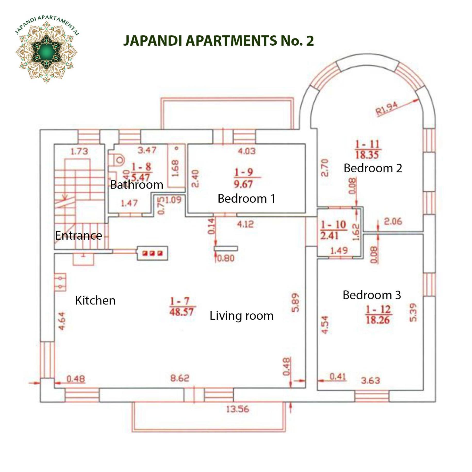 Japandi Apartamentai Kowno Zewnętrze zdjęcie